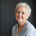Client testimonial image, smiling older woman